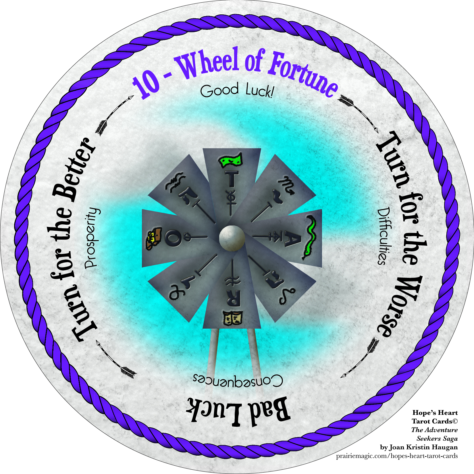 10 Wheel of Fortune - Hope's Heart Tarot™