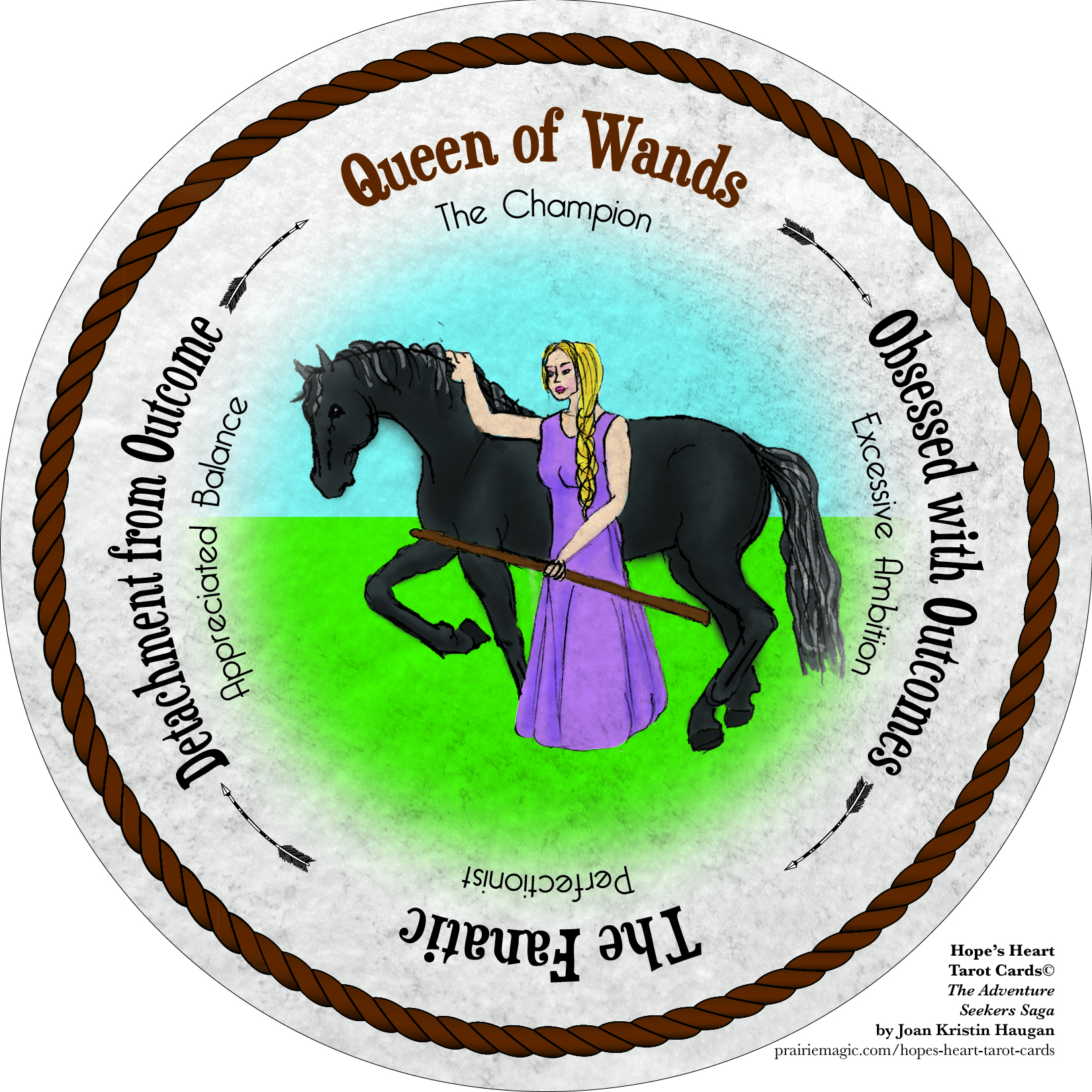 Queen of Wands - The Champion - Hope's Heart Tarot™